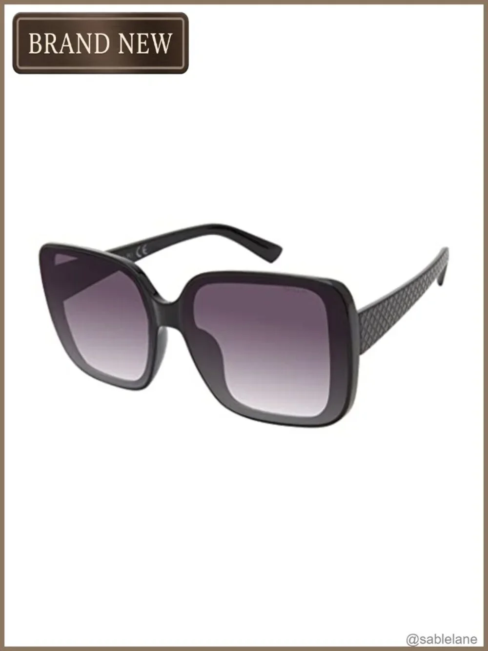 Retro Oversized Square Sunglasses - 100% UV Protection Polycarbonate Lens Women